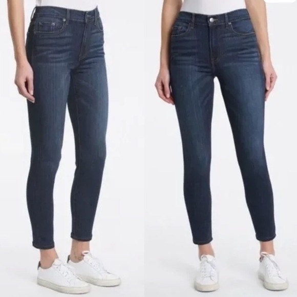pistola Denim - Pistols Arielle Skinny Jeans Medium Wash Moody‎ Blue Ankle Mid Rise 18W 0362
